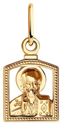 Икона Diamant 51-130-01738-1 вес 0.589 г золото, без вставок купить,66296