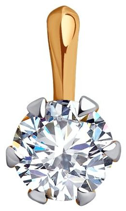 Подвеска Diamant 51-130-01816-1 вес 0.75 г золото, фианит купить,58039