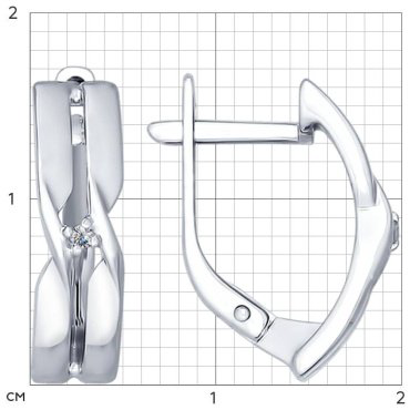 SOKOLOV 87020010 2.7 г серебро, бриллиант купить,22446
