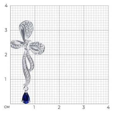 Подвеска Diamant 52-230-02407-1 вес 1.38 г золото, бриллиант купить,318197
