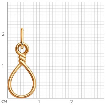 Подвеска LUXOR JEWELRY LUXOR 036513 вес 0.41 г золото, без вставок купить,42083