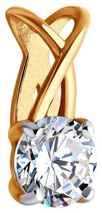 Подвеска Diamant 51-130-02204-1 вес 0.57 г золото, фианит купить,60885