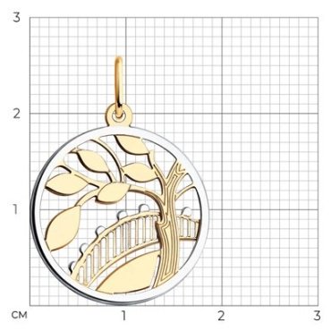 Подвеска Diamant 51-130-00795-1 вес 1.2 г золото, без вставок купить,103860
