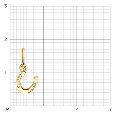 Подвеска Diamant 51-130-01142-1 вес 0.29 г золото, без вставок купить,36998