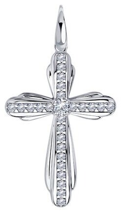 Подвеска Diamant 94-130-01315-1 вес 2.47 г серебро, фианит купить,16730