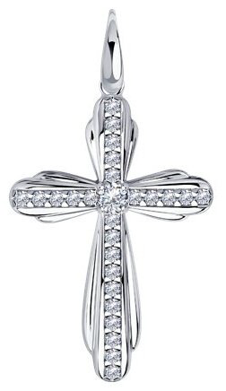 Подвеска Diamant 94-130-01315-1 вес 2.47 г серебро, фианит купить,16730