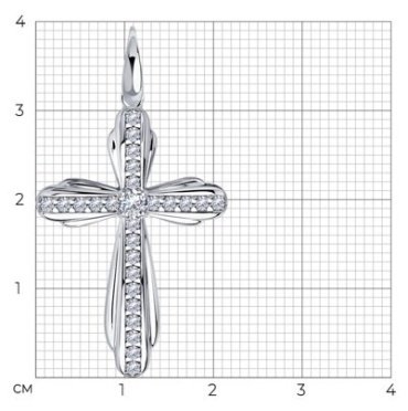 Подвеска Diamant 94-130-01315-1 вес 2.47 г серебро, фианит купить,16730