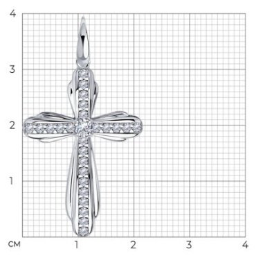 Подвеска Diamant 94-130-01315-1 вес 2.47 г серебро, фианит купить,16730