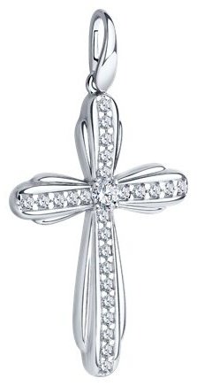 Подвеска Diamant 94-130-01315-1 вес 2.47 г серебро, фианит купить,16730