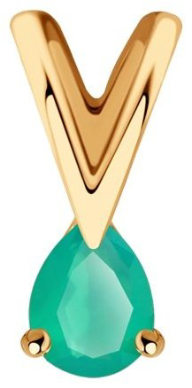 Подвеска Diamant 51-330-01312-3 вес 0.31 г золото, агат купить,31652