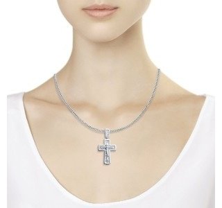 Крестик SOKOLOV 94120019 вес 4.62 г серебро, без вставок купить,22270