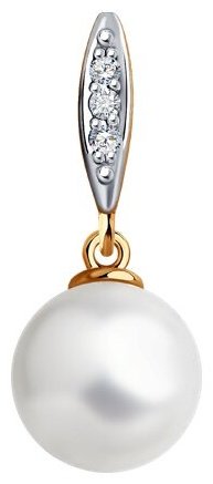 Подвеска Diamant 51-230-01824-1 вес 0.86 г золото, бриллиант купить,94074