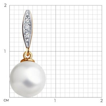 Подвеска Diamant 51-230-01824-1 вес 0.86 г золото, бриллиант купить,94074