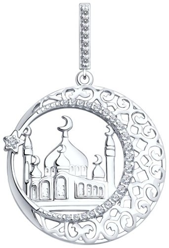 Подвеска SOKOLOV 94031221 вес 3.4 г серебро, фианит купить,17955