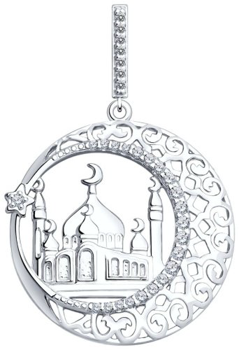 Подвеска SOKOLOV 94031221 вес 3.4 г серебро, фианит купить,17955