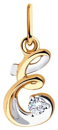 Подвеска Diamant 51-130-00566-1 вес 0.75 г золото, фианит купить,80557