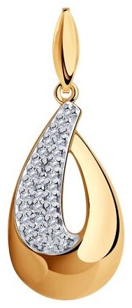 Подвеска Diamant 93-130-00729-1 вес 1.43 г серебро, фианит купить,16510