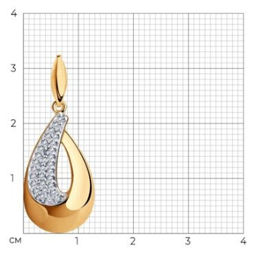 Подвеска Diamant 93-130-00729-1 вес 1.43 г серебро, фианит купить,16510