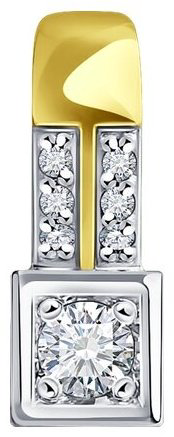 Подвеска Diamant 53-230-01983-1 вес 0.64 г золото, бриллиант купить,296059