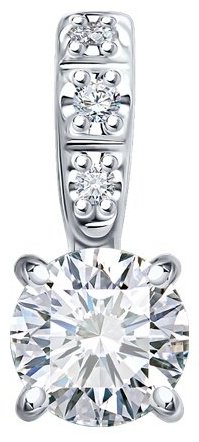 Подвеска Diamant 52-230-02416-1 вес 0.4 г золото, бриллиант купить,1161068