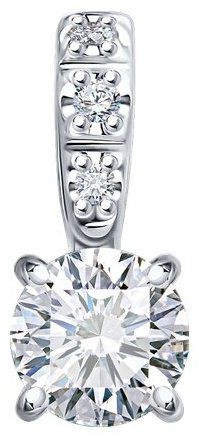 Подвеска Diamant 52-230-02416-1 вес 0.4 г золото, бриллиант купить,1161068