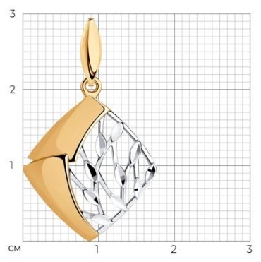 Подвеска Diamant 93-130-00776-1 вес 1.18 г серебро, без вставок купить,NaN