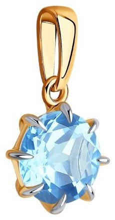 Подвеска Diamant 51-330-01765-1 вес 1.21 г золото, топаз купить,111958