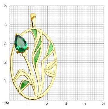 Подвеска Diamant 93-330-01696-2 вес 2.63 г серебро, ситалл купить,NaN