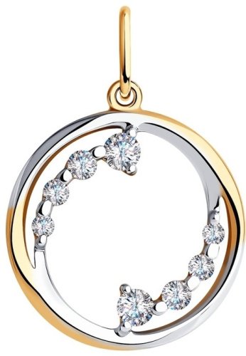 Подвеска Diamant 51-130-00933-1 вес 1.47 г золото, фианит купить,155099