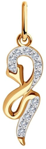 Подвеска Diamant 51-130-01667-1 вес 0.77 г золото, фианит купить,69967