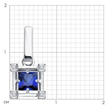 Подвеска Diamant 52-230-01717-1 вес 0.97 г золото, бриллиант купить,264521