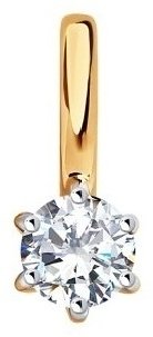 Подвеска Diamant 51-130-01002-1 вес 0.53 г золото, фианит купить,44845
