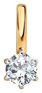 Подвеска Diamant 51-130-01002-1 вес 0.53 г золото, фианит купить,44845