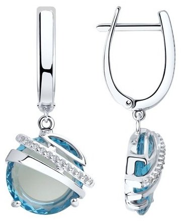 Серьги SOKOLOV 92022033 вес 6.75 г серебро, ситалл - ForteMarket Серьги SOKOLOV 92022033 вес 6.75 г серебро, ситалл купить,41464