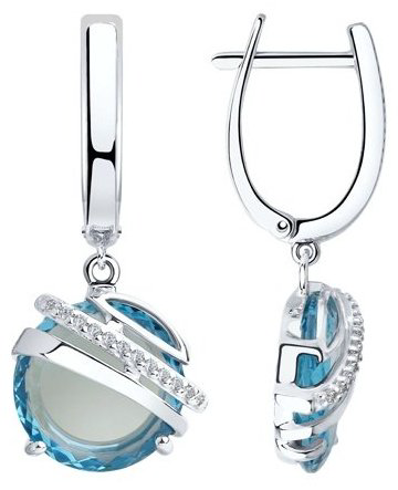 Серьги SOKOLOV 92022033 вес 6.75 г серебро, ситалл - ForteMarket Серьги SOKOLOV 92022033 вес 6.75 г серебро, ситалл купить,41464