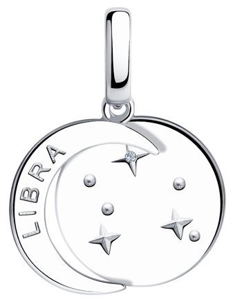 Подвеска SOKOLOV 94032630 вес 3 г серебро, фианит купить,24620