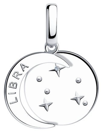 Подвеска SOKOLOV 94032630 вес 3 г серебро, фианит купить,24620