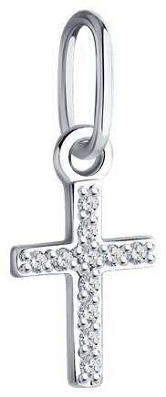 Крестик Diamant 52-230-02206-1 вес 0.28 г золото, бриллиант купить,NaN