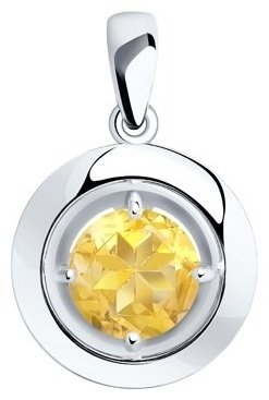 Подвеска Diamant 94-330-00782-3 вес 1.84 г серебро, цитрин купить,NaN