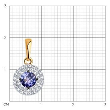 Подвеска SOKOLOV 6034054 вес 1.25 г золото, бриллиант купить,421600