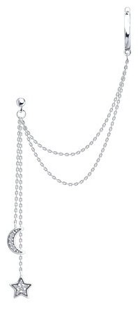 Серьги SOKOLOV 94170387_s вес 2.21 г серебро, фианит купить,NaN