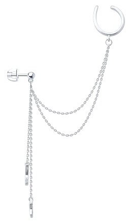 Серьги SOKOLOV 94170387_s вес 2.21 г серебро, фианит купить,NaN