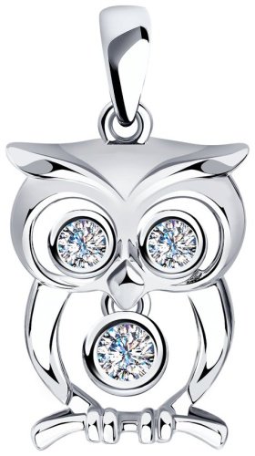 Подвеска SOKOLOV 94032438 вес 1.99 г серебро, фианит купить,10344