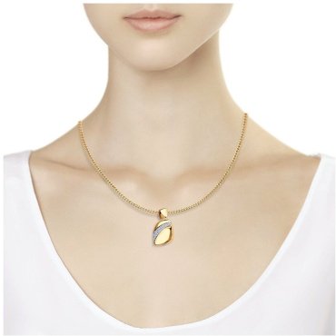 Подвеска Diamant 93-130-00676-1 вес 2.6 г серебро, фианит купить,24796