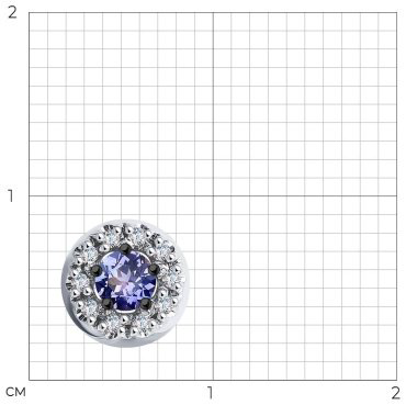 Подвеска SOKOLOV 6034093 вес 0.62 г золото, танзанит купить,103399