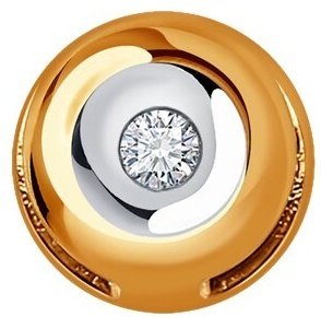 Подвеска Diamant 51-230-02053-1 вес 0.15 г золото, бриллиант купить,NaN