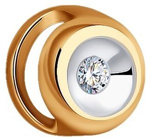 Подвеска Diamant 51-230-02053-1 вес 0.15 г золото, бриллиант купить,NaN
