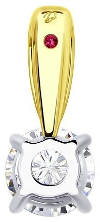 Подвеска Diamant 53-230-02369-1 вес 1.15 г золото, бриллиант купить,1537170