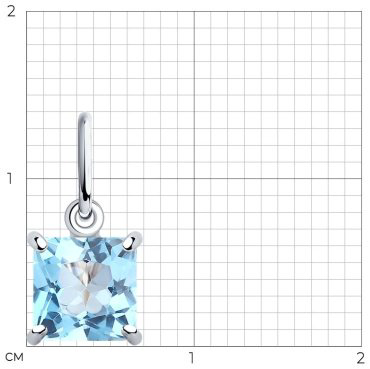 Подвеска SOKOLOV 732204 вес 0.61 г золото, топаз купить,54019
