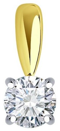 Подвеска Diamant 53-230-02369-1 вес 1.15 г золото, бриллиант купить,1537170